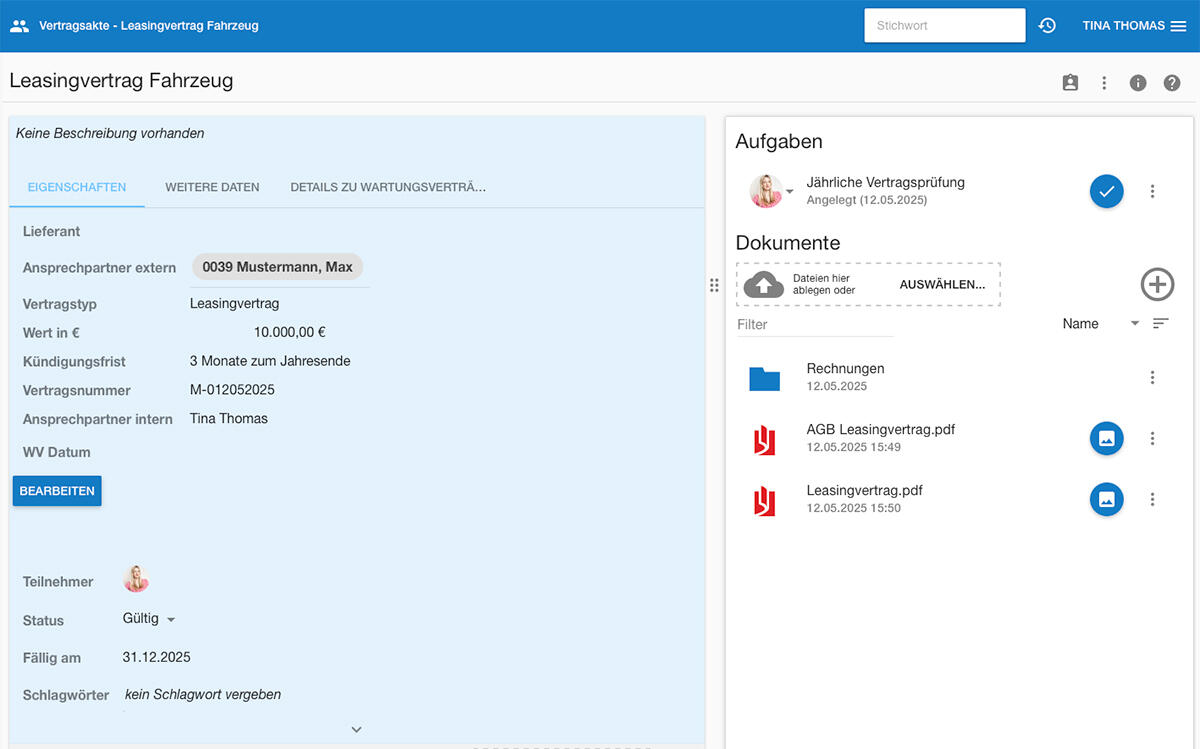 Digitale Akten in humbee