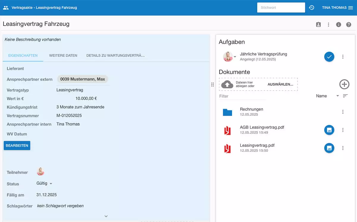 Digitale Akten in humbee