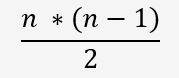 n * (n -1) / 2 -Formel zur Berechnung der kommunkativen Verbindungen