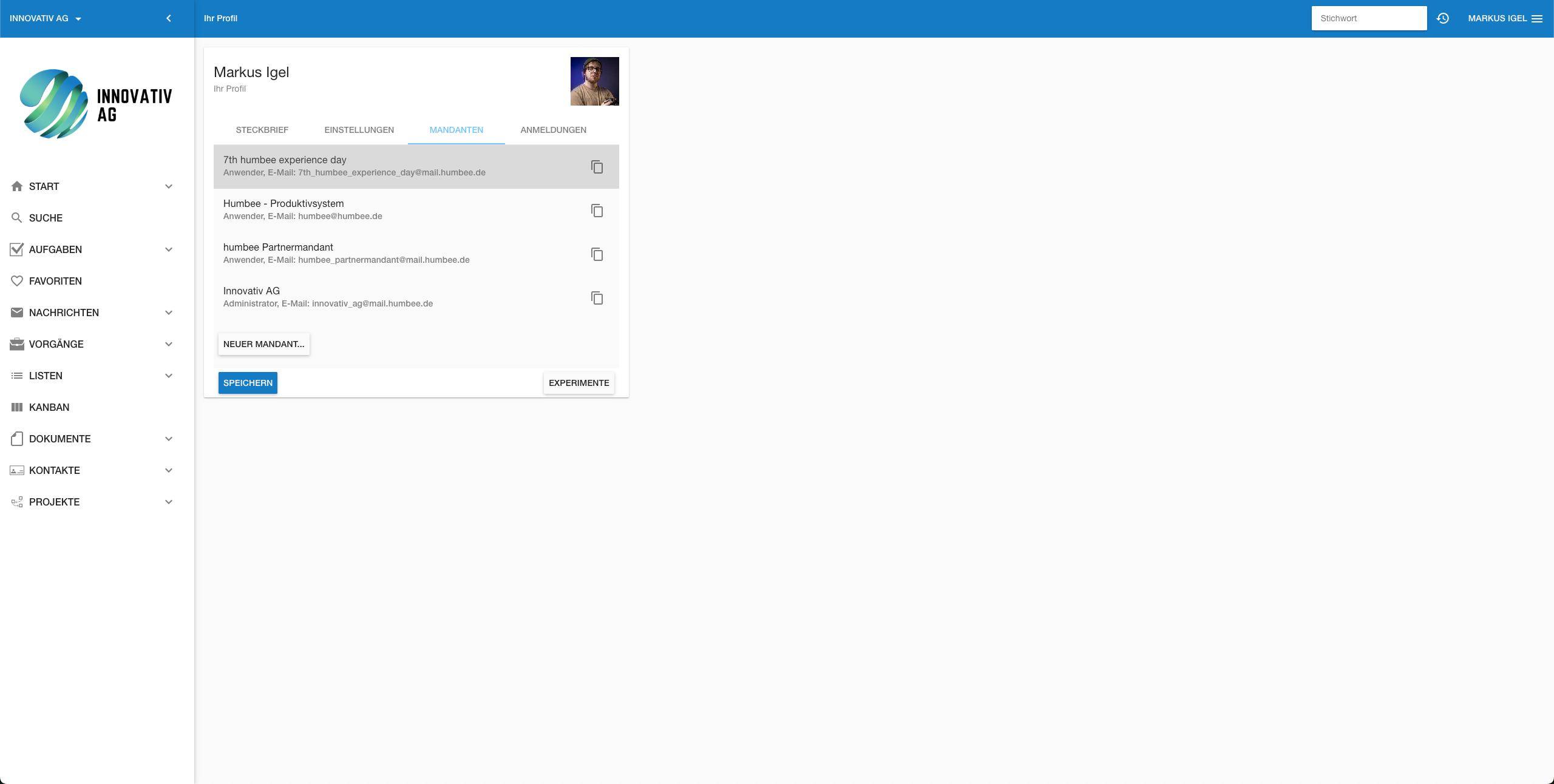 Was die Mandantenverwaltung von humbee ermöglicht.