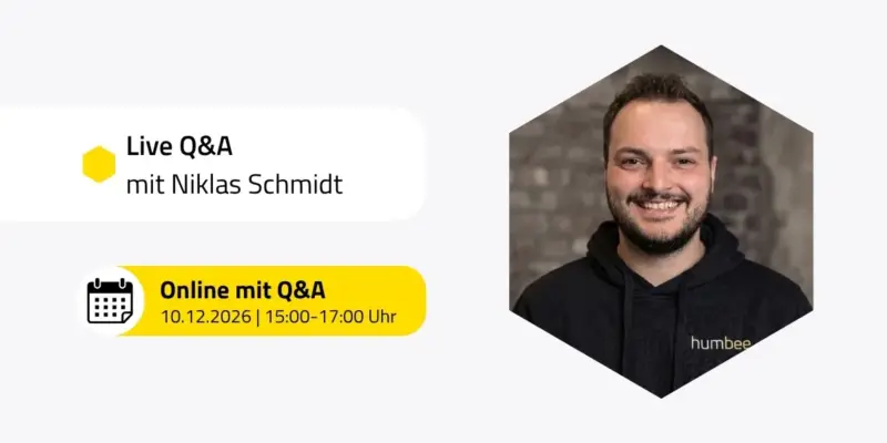 Q&A Session mit Niklas rund um humbee